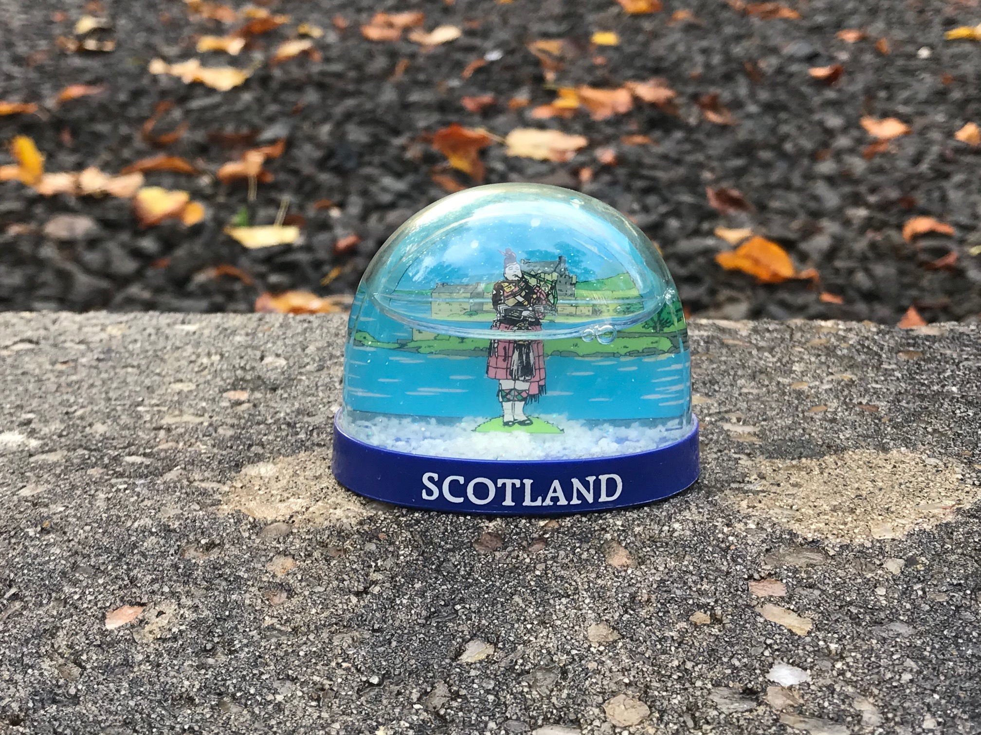 Scotland Snow Globe from a Collection of Snow Globes